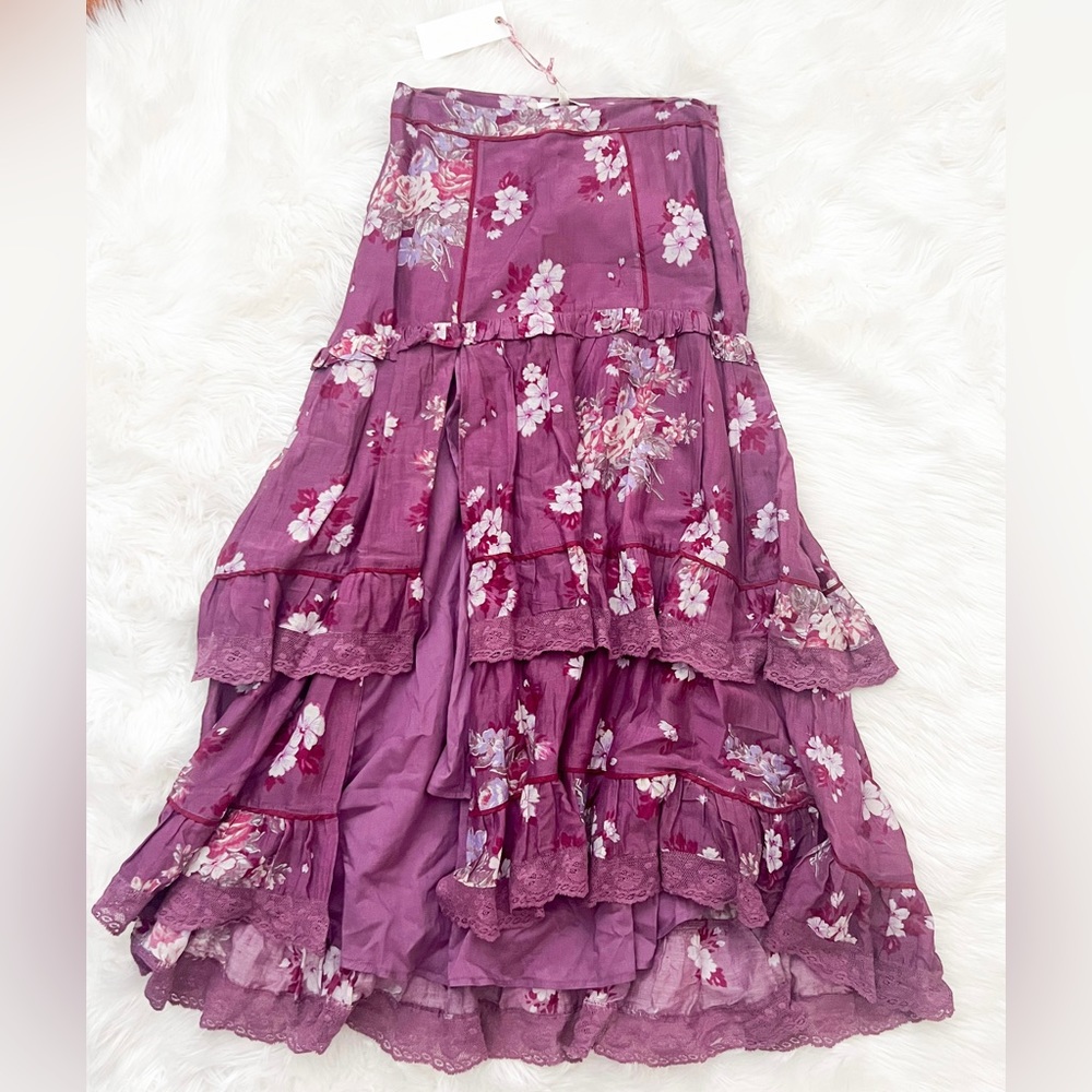 LoveShackFancy skirt in purple